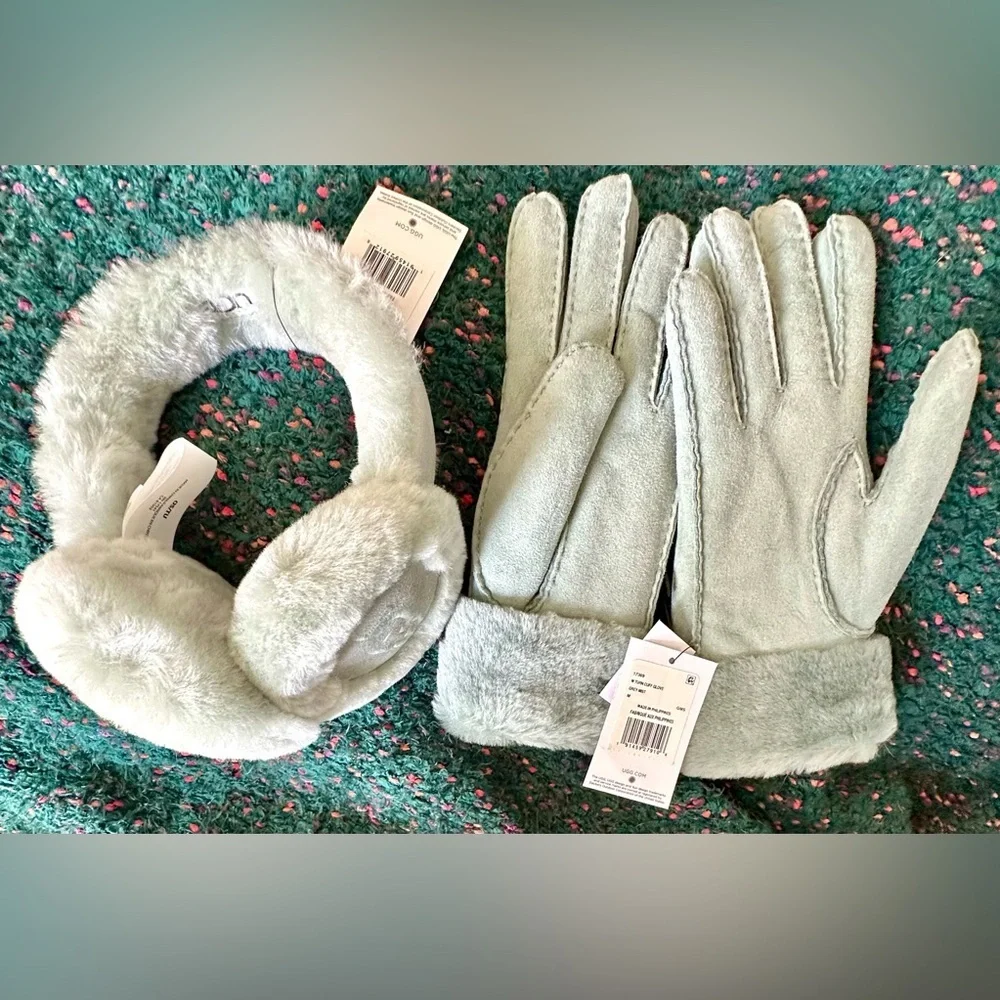 🎸UGG🎸🔥NWT🔥Turn Cuff Gloves (M) & Earmuffs